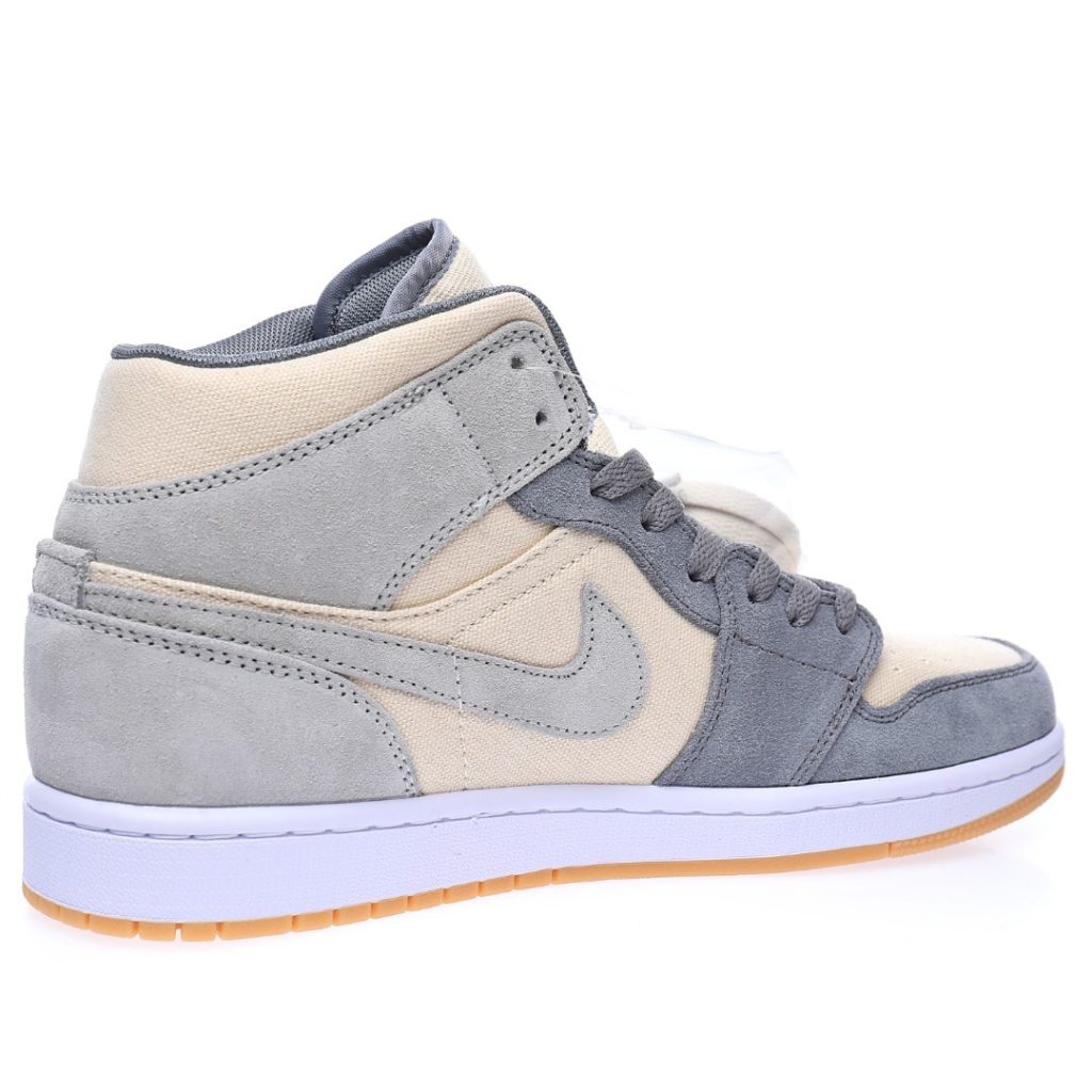 Air Jordan 1 Mid GS"Beige/Grey